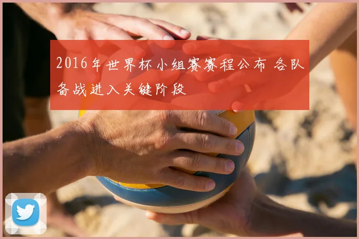 2016年世界杯小组赛赛程公布 各队备战进入关键阶段