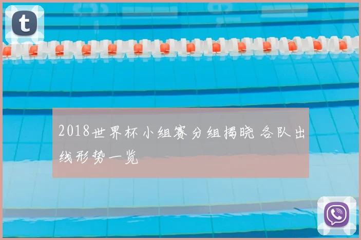 2018世界杯小组赛分组揭晓 各队出线形势一览
